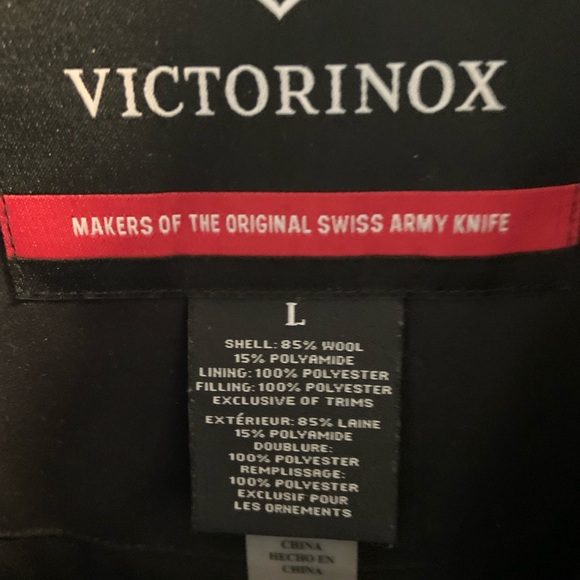 Victorinoz MENS wool coat size Large - Picture 6 of 9